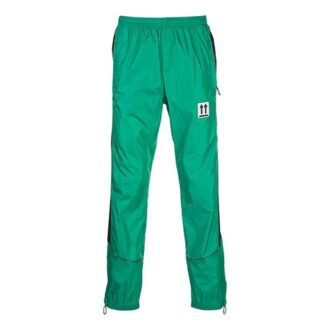 Pantalon de sport décontracté Off-White pour homme SS21 à rayures latérales, coupe slim, vert Pantalon de sport décontracté Off-White pour homme SS21 à rayures latérales, coupe slim, vert