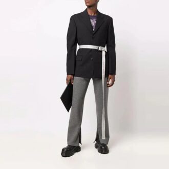 Pantalon de sport droit unie pour homme Off-White, gris Pantalon de sport droit unie pour homme Off-White, gris
