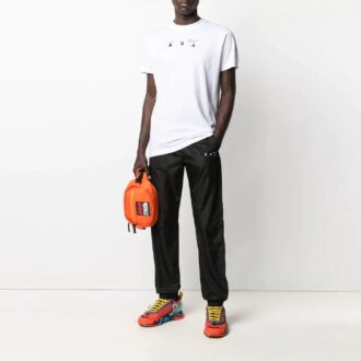 Pantalon de sport imprimé logo SS21, version noire