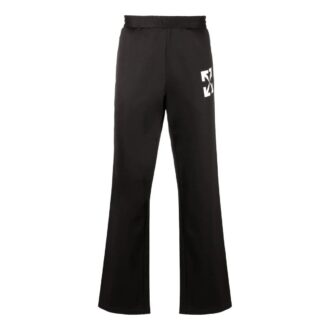 Pantalon de sport/jogging décontracté Off-White pour homme FW22 à motif Arrows, noir