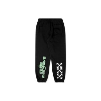 Pantalon de sport/jogging imprimé noir Off-White pour homme Pantalon de sport/jogging imprimé noir Off-White pour homme