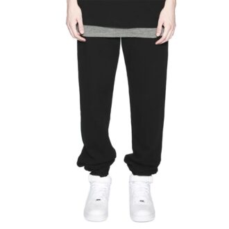 Pantalon de sport/jogging à lacets à motifs Off-White pour homme, coupe ample, noir