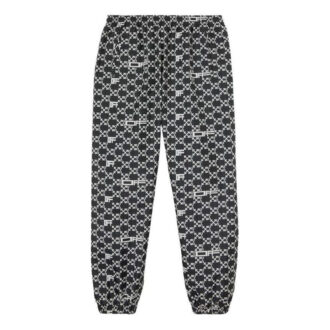 Pantalon de sport/jogging Off-White pour homme, collection printemps-été 2022, imprimé intégral, motif flèches et alphabet, noir Pantalon de sport/jogging Off-White pour homme, collection printemps-été 2022, imprimé intégral, motif flèches et alphabet, noir