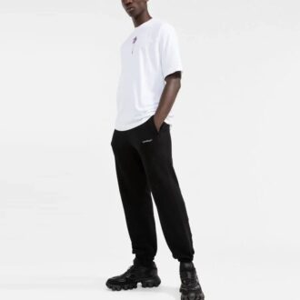 Pantalon de sport/jogging Off-White pour homme, couleur unie, avec logo, noir Pantalon de sport/jogging Off-White pour homme, couleur unie, avec logo, noir