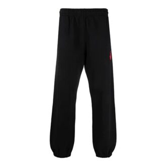 Pantalon de sport/jogging Off-White pour homme, coupe ample, noir, avec flèche rouge Pantalon de sport/jogging Off-White pour homme, coupe ample, noir, avec flèche rouge