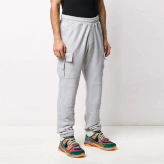 Pantalon de sport/jogging Off-White pour homme FW21 à poches cargo, gris Pantalon de sport/jogging Off-White pour homme FW21 à poches cargo, gris