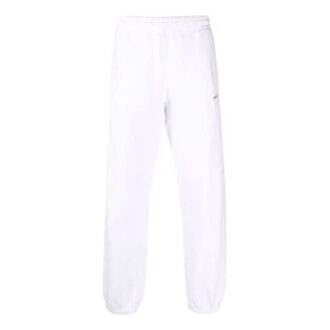 Pantalon de sport/jogging Off-White pour homme FW21 à taille élastique, blanc Pantalon de sport/jogging Off-White pour homme FW21 à taille élastique, blanc