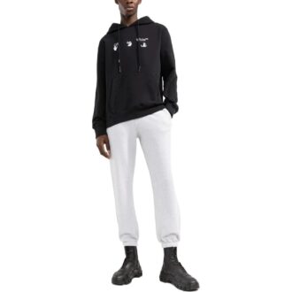 Pantalon de sport/jogging Off-White pour homme FW22 avec logo imprimé dans le dos, gris Pantalon de sport/jogging Off-White pour homme FW22 avec logo imprimé dans le dos, gris