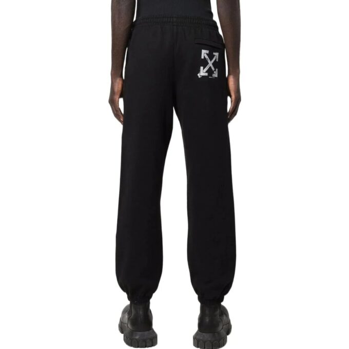 Pantalon de sport/jogging Off-White pour homme FW22, coupe ample, imprimé logo à l&rsquo;arrière, version noire
