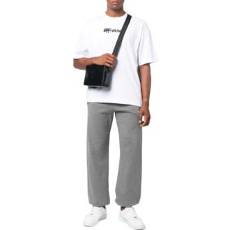 Pantalon de sport/jogging Off-White pour homme FW22 Wave Diag Logo Stripe Bundle Feet Gris Pantalon de sport/jogging Off-White pour homme FW22 Wave Diag Logo Stripe Bundle Feet Gris