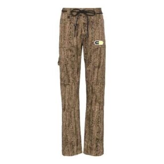 Pantalon de sport/jogging Off-White pour homme, motif camouflage, coupe ajustée, beige Pantalon de sport/jogging Off-White pour homme, motif camouflage, coupe ajustée, beige