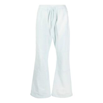 Pantalon de sport/jogging Off-White pour homme SS22, couleur unie, cordon de serrage, bleu clair Pantalon de sport/jogging Off-White pour homme SS22, couleur unie, cordon de serrage, bleu clair