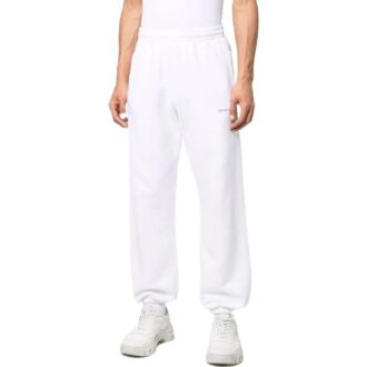 Pantalon de sport/jogging Off-White pour homme SS22, couleur unie, motif Arrows, coupe ample, blanc Pantalon de sport/jogging Off-White pour homme SS22, couleur unie, motif Arrows, coupe ample, blanc