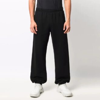 Pantalon de sport/jogging Off-White pour homme SS22 à rayures diagonales, noir Pantalon de sport/jogging Off-White pour homme SS22 à rayures diagonales, noir