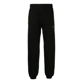 Pantalon de sport/jogging Off-White pour homme SS22 unie avec logo alphabétique imprimé, version noire Pantalon de sport/jogging Off-White pour homme SS22 unie avec logo alphabétique imprimé, version noire