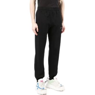 Pantalon de sport/jogging Off-White pour homme SS22 unie avec logo alphabétique imprimé, version noire Pantalon de sport/jogging Off-White pour homme SS22 unie avec logo alphabétique imprimé, version noire