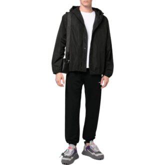 Pantalon de sport/jogging unie Off-White pour homme, collection automne-hiver 2022, version noire Pantalon de sport/jogging unie Off-White pour homme, collection automne-hiver 2022, version noire