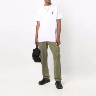 Pantalon de sport/jogging unie à poches cargo Off-White pour homme FW21, coupe ample, marron Pantalon de sport/jogging unie à poches cargo Off-White pour homme FW21, coupe ample, marron