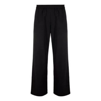 Pantalon de sport long à motif logo FW21, version standard, noir