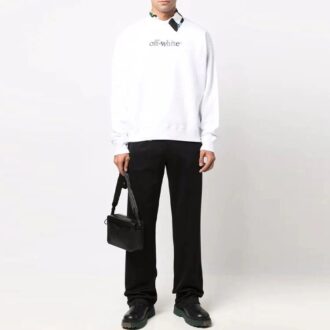 Pantalon de sport long à motif logo FW21, version standard, noir