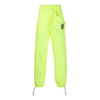 Pantalon de sport/pantalon/jogging décontracté à poche zippée et logo imprimé, coupe ample, vert Pantalon de sport/pantalon/jogging décontracté à poche zippée et logo imprimé, coupe ample, vert