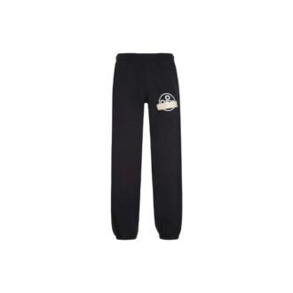 Pantalon de survêtement ample en coton pour homme avec logo et bandes