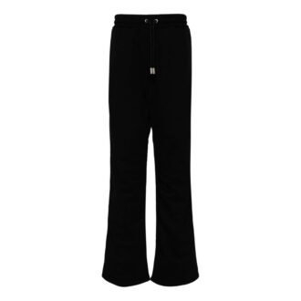 Pantalon de survêtement brodé à rayures diagonales « Noir »