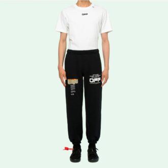 Pantalon de survêtement décontracté pour homme, style urbain, en coton uni, avec logo 3D en lignes ondulées