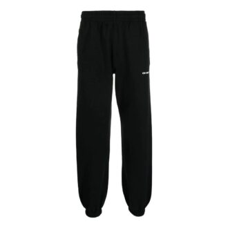 Pantalon de survêtement en coton à imprimé vagues