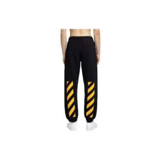 Pantalon de survêtement imprimé Caravaggio « Noir Jaune »