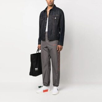 Pantalon de survêtement à jambes droites avec logo