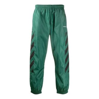 Pantalon de survêtement pour homme Fw20 à rayures diagonales brodées