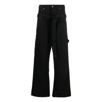 Pantalon double superposition Wave Off Canvas « Noir »