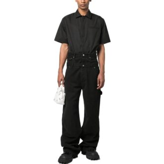 Pantalon double superposition Wave Off Canvas « Noir »
