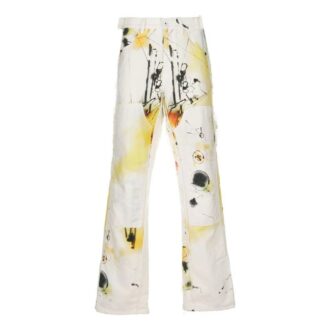 Pantalon droit décontracté imprimé Off-White pour homme, collection printemps-été 2022, coupe ample