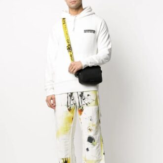 Pantalon droit décontracté imprimé Off-White pour homme, collection printemps-été 2022, coupe ample