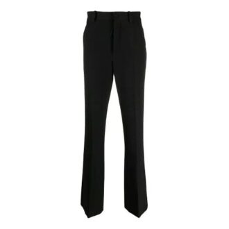 Pantalon droit imprimé logo SS21, version noire