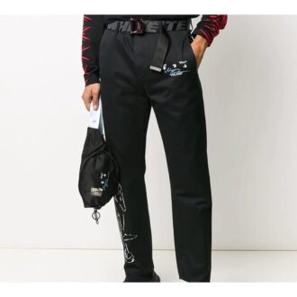 Pantalon droit imprimé « The Kiss »