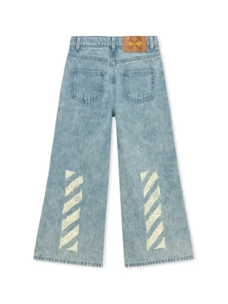 Pantalon en denim Diagonal Sketch