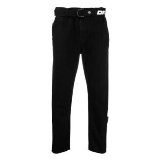 Pantalon en jean pour homme SS21 Logo Noir