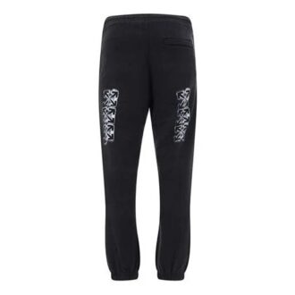 Pantalon imprimé logo FW20 pour homme, noir