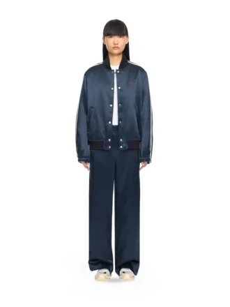 Pantalon large en satin