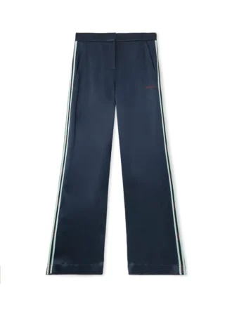 Pantalon large en satin