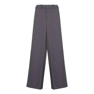 Pantalon long décontracté droit unie Off-White pour homme FW21, coupe ample, gris