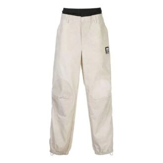Pantalon long décontracté pour homme Off-White, coupe ample, beige