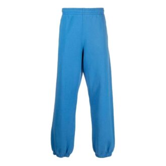 Pantalon long décontracté à rayures unies Off-White pour homme FW22, bleu