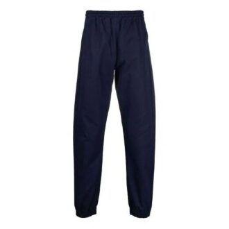 Pantalon long décontracté unie pour homme Off-White avec logo, coupe ample, bleu