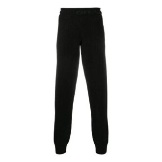 Pantalon long décontracté unie à taille élastique pour homme Off-White, noir