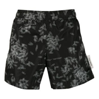Pantalon noir imprimé Off-White pour homme SS21