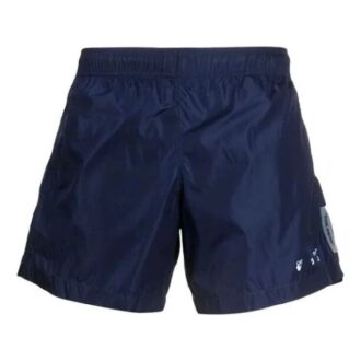 Pantalon Off-White pour homme SS21 Logo bleu marine